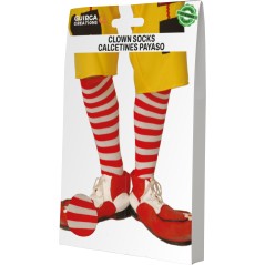 Par calcetines payaso rojo y blanco-El Informal Santander