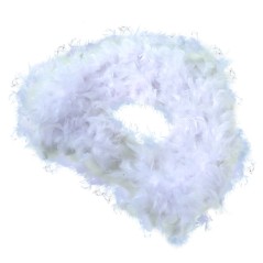 Boa blanca plumas 40 gr 180 cm años 20 charleston- El Informal Santander