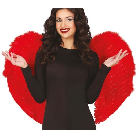 Alas rojas plumas 80x55 cm demonio -El Informal Santander