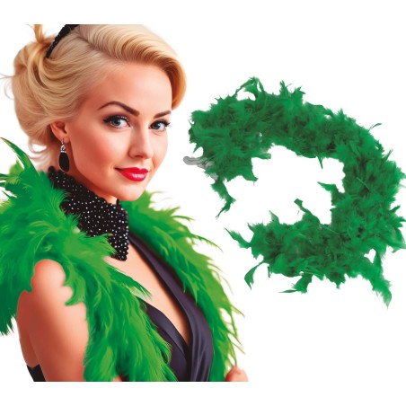 Boa verde 40 gr plumas 180 cm-El Informal Santander