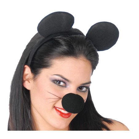 Orejas Mickey raton de tela 16369 gui. Disfraces baratos online