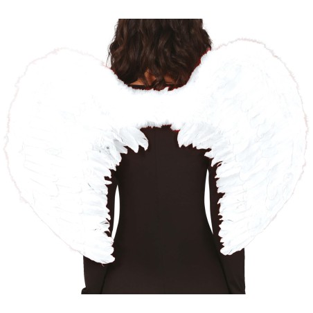 Alas blancas plumas 80x60 cm angel-El Informal