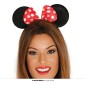 Diadema ratoncita tela con lazo minnie mouse