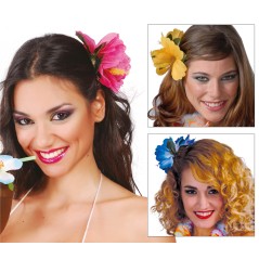Flor hawaina con pinza 2 unidades para el pelo-El Informal Santander