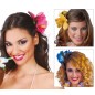 Flor hawaina con pinza 2 unidades para el pelo