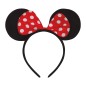 Diadema ratoncita tela con lazo minnie mouse