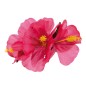Flor hawaina con pinza 2 unidades para el pelo