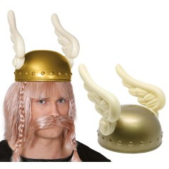 Casco galo asterix alado dorado-El Informal Santander