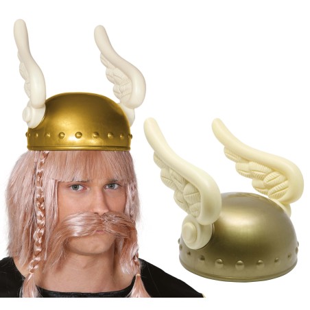 Casco galo asterix alado dorado-El Informal Santander