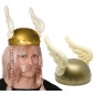 Casco galo asterix alado dorado