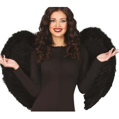 Alas negras plumas 80x60 cm angel negro-El Informal