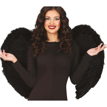 Alas negras plumas 80x60 cm angel negro-El Informal