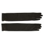 Guantes negros 45 cm largos