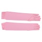 Guantes rosa 42 cm largos