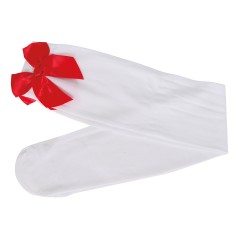 Medias blancas con lazo rojo-El Informal Santander
