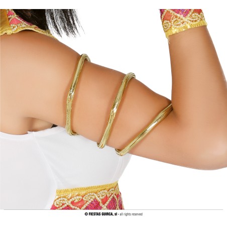 Pulsera cleopatra espiral oro