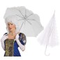 Sombrilla blanca de encaje epoca 60 cm