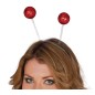 Diadema bola escarcha rojo