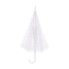 Sombrilla blanca de encaje epoca 60 cm-El Informal Santander