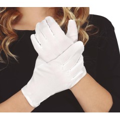 Guantes infantil blanco 18 cm elasticos-El Informal Santander