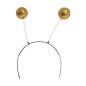Diadema bola escarcha oro