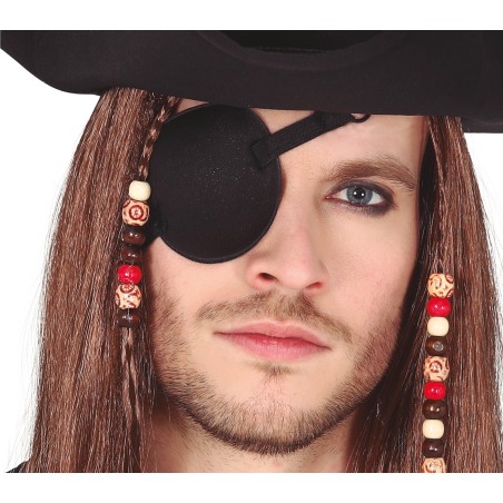 Parche pirata tela negro