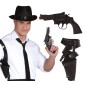 Pistola con sobaquera ganster o policia 25 cm