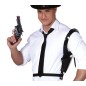 Pistola con sobaquera ganster o policia 25 cm
