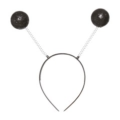 Diadema bolas de escarcha negra-El Informal Santander