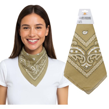 Pañuelo vaquero beige claro marfil-El Informal Santander