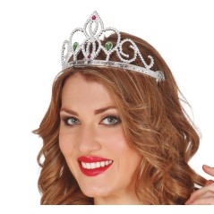 Diadema plata tiara princesa-El Informal Santander