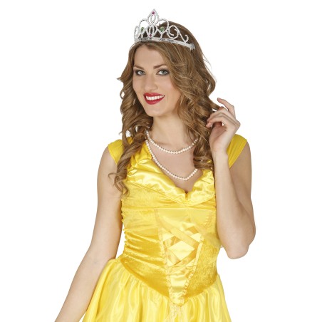 Diadema plata tiara princesa