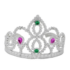 Diadema plata tiara princesa-El Informal Santander