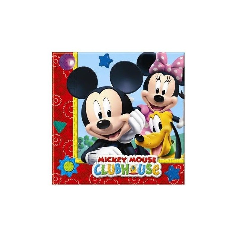 Servilletas Mickey playful 20 unid 33 x 33 cm