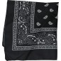 Pañuelo vaquero negro oeste o motero