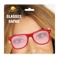 Gafas pasta rojas con cristales rojos