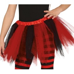 Tutu infantil rojo y negro 30 cm infantil-El Informal Santander