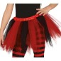 Tutu infantil rojo y negro 31 cm infantil