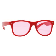 Gafas pasta rojas con cristales rojos-El Informal Santander