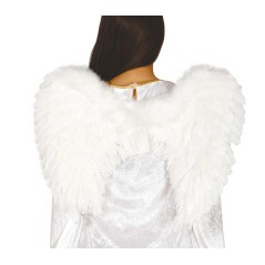 Alas blancas plumas angel 50 cm