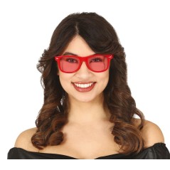 Gafas pasta rojas con cristales rojos-El Informal Santander