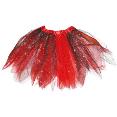 Tutu infantil rojo y negro 30 cm infantil-El Informal Santander