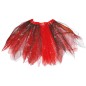 Tutu infantil rojo y negro 31 cm infantil