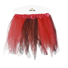 Tutu infantil rojo y negro 30 cm infantil-El Informal Santander