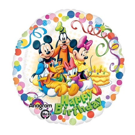 Globo Mickey mouse y amigos helio 18 45 cm foil