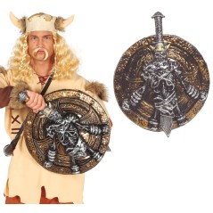 Escudo vikingo o medieval con espada-El Informal Santander