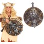 Escudo vikingo o medieval con espada