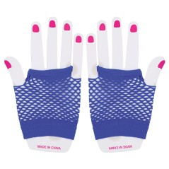 Guantes malla azul rejilla cortos 11 cm-El Informal Santander