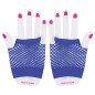 Guantes malla azul rejilla cortos 11 cm