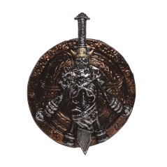 Escudo vikingo o medieval con espada-El Informal Santander